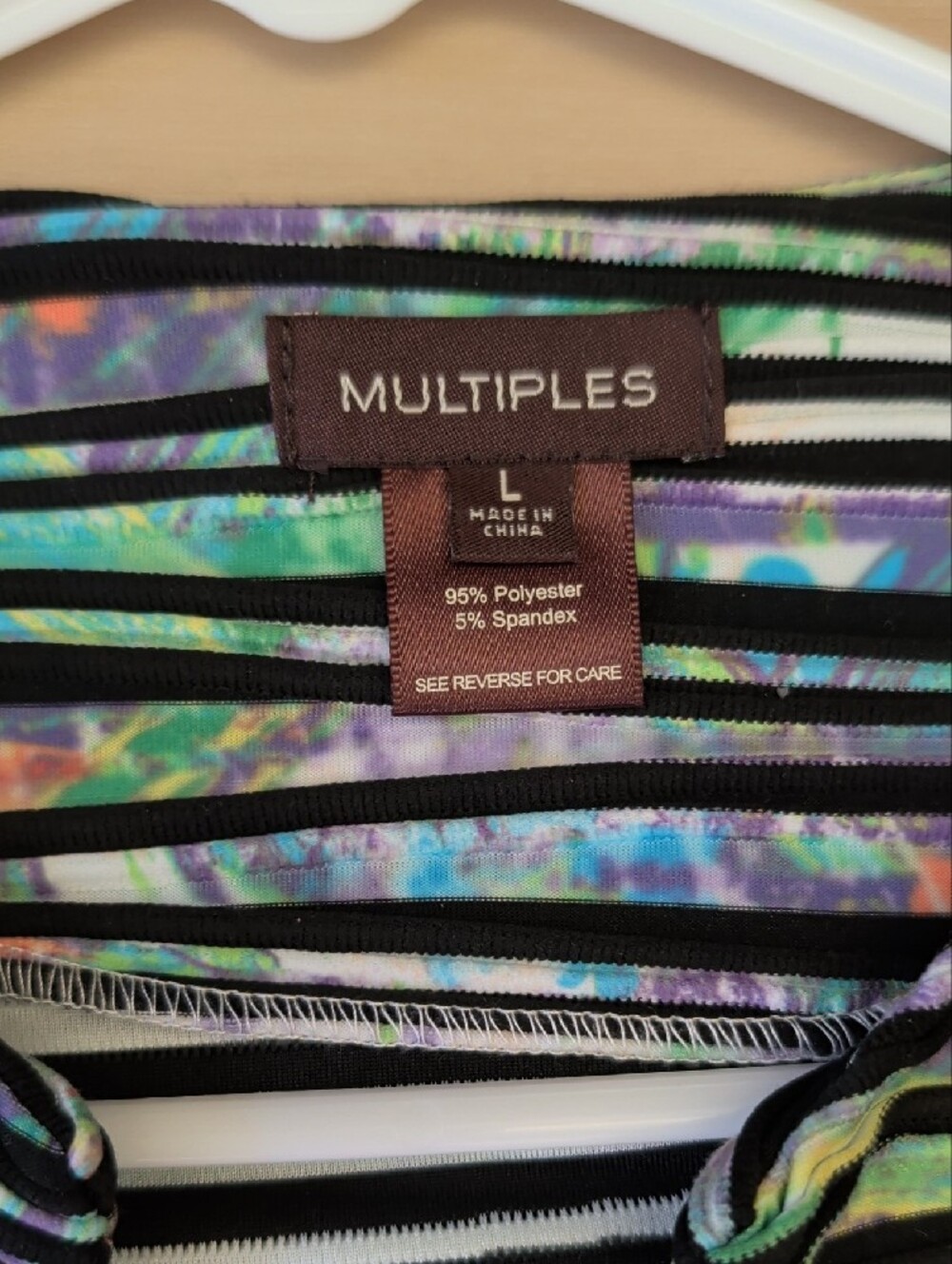 Multiples Multicolor Striped Button-Front Tunic - Picture 2 of 6